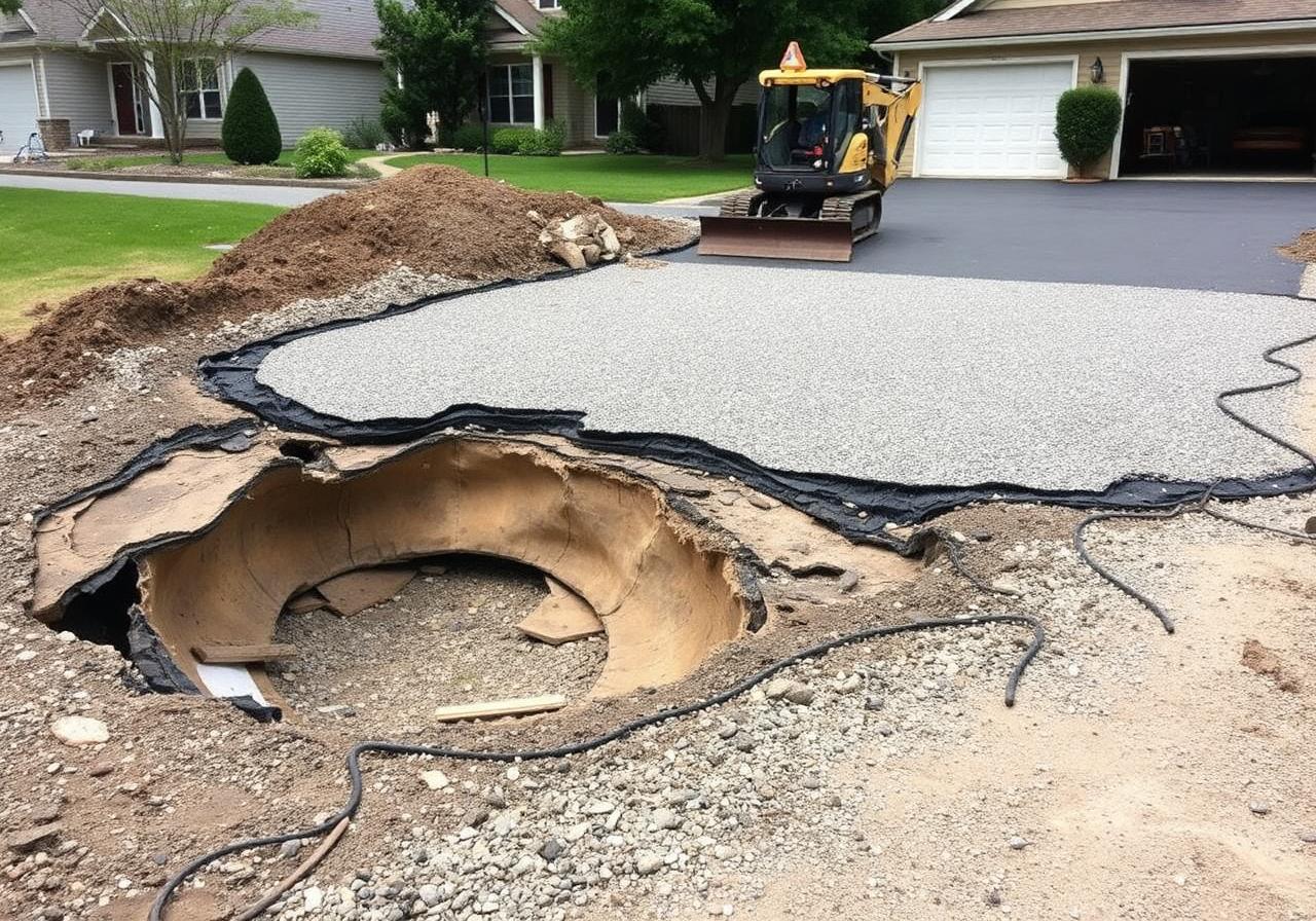 Before — Full asphalt re-pave