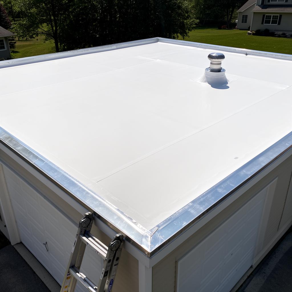 After — Flat roof resurface (TPO)